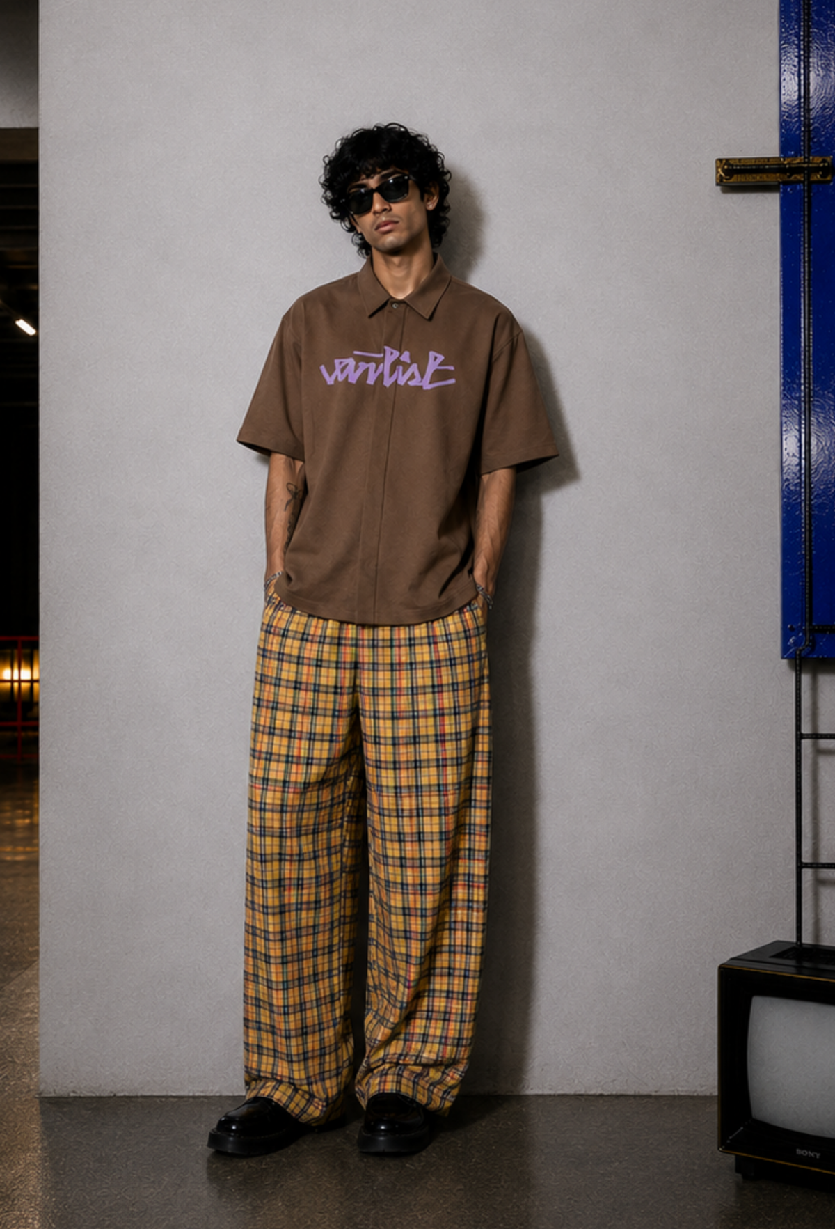 BROWN ARTIST SHIRT