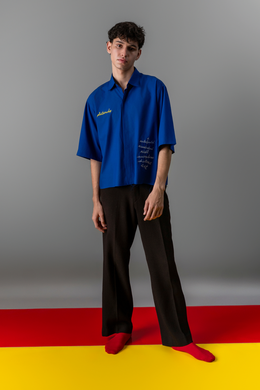 BLUE ARTY SHIRT