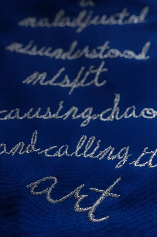 BLUE ARTY SHIRT