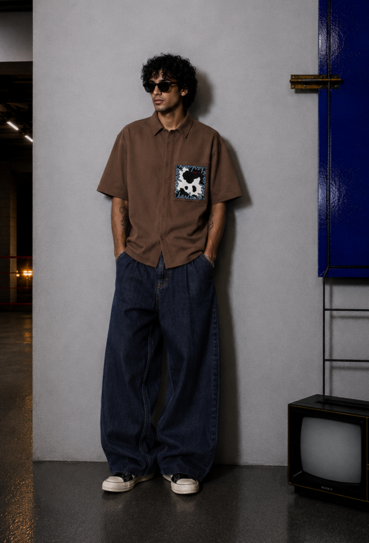 BROWN HARDCORE POCKET SHIRT