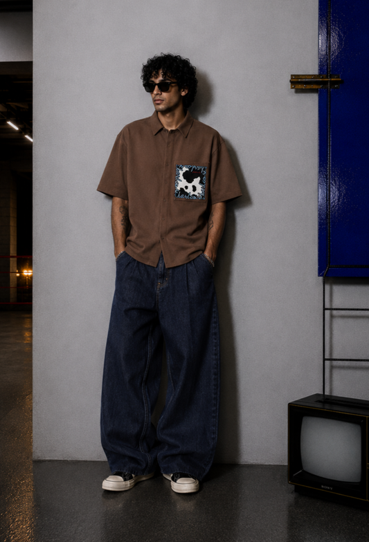 BROWN HARDCORE POCKET SHIRT