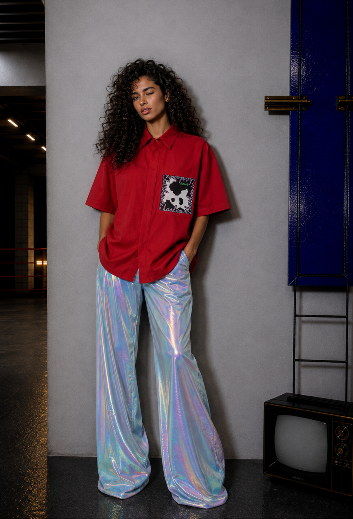 RED HARDCORE POCKET SHIRT