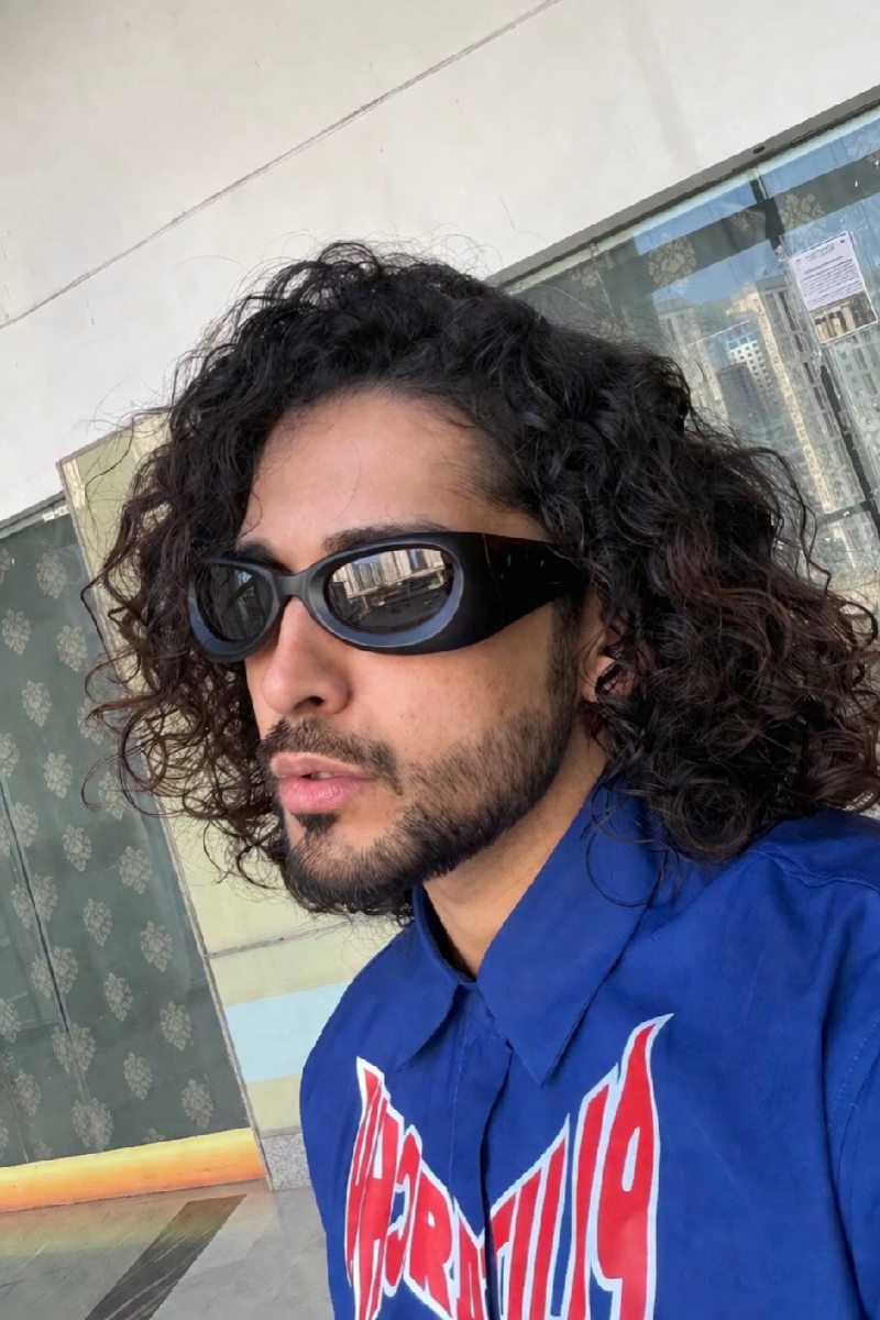SIDDHARTH BATRA IN BLUE BRUTAL SHIRT