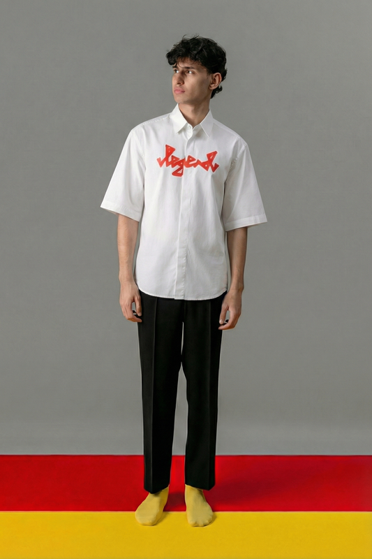 WHITE LEGEND HALF SLEEVE SHIRT